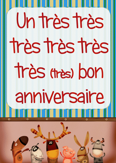 carte anniversaire rigolote